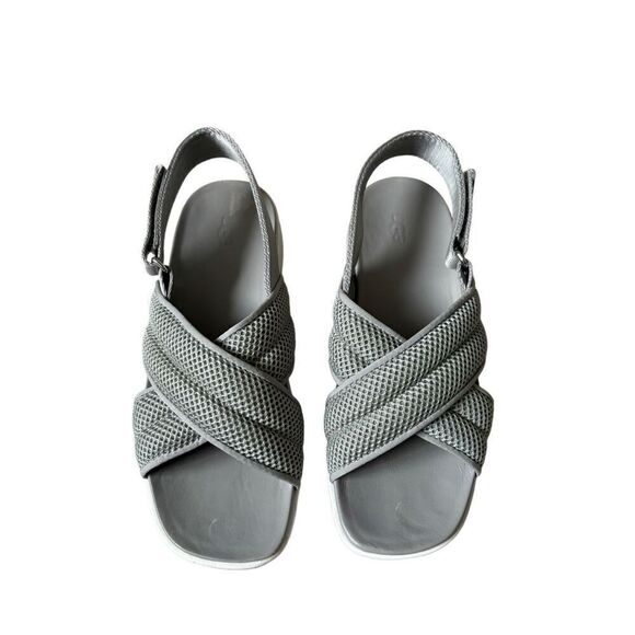UGG Nella Mesh Platform Sandals Grey Size 7.5 - Picture 2 of 8